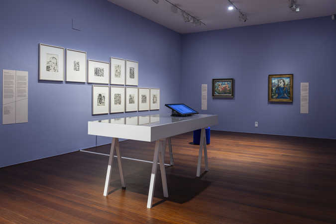 Slice of Life. Von Beckmann bis Jungwirth, Ausstellungsansicht, Museum der Moderne Salzburg, 2025, © Museum der Moderne Salzburg, Foto: wildbild, Herbert Rohrer